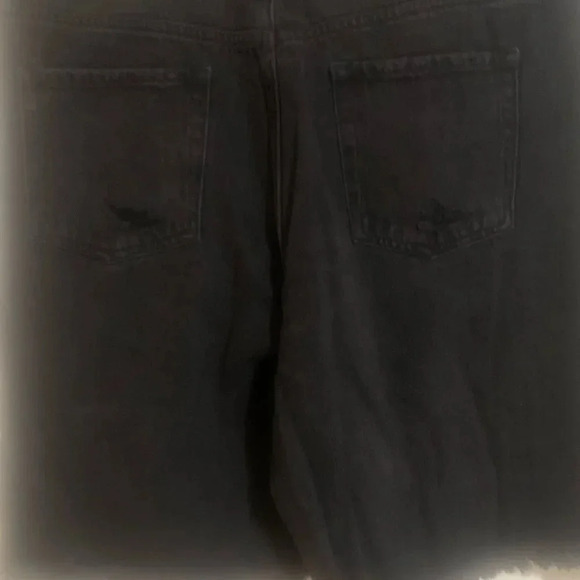 NWT-Plus Size Wild Fable Black Denim Distressed Shorts. Size 18/34 waist. - Picture 10 of 11